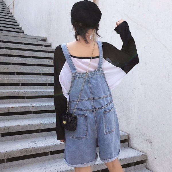 Salopete de dama actuale din denim in doua culori