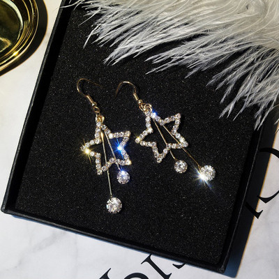 Cercei de top dama de culoare argintiu si auriu