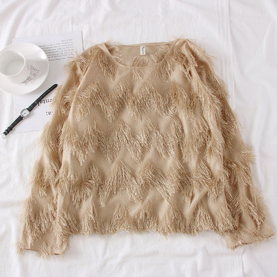 Bluza de dama model nou cu maneci lungi - mai multe culori