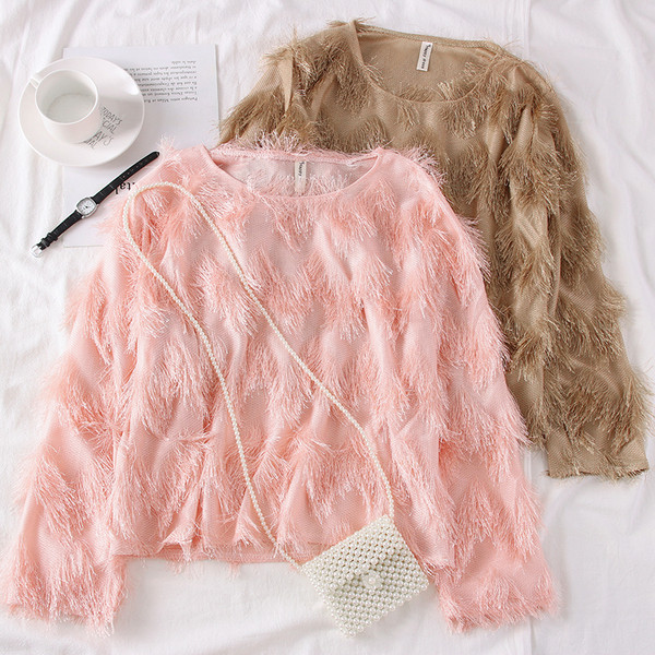 Bluza de dama model nou cu maneci lungi - mai multe culori