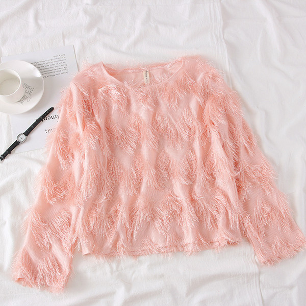 Bluza de dama model nou cu maneci lungi - mai multe culori