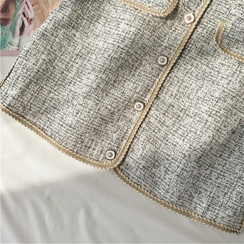 Fusta de dama moderna cu nasturi in trei culori