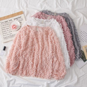 Bluza de dama eleganta model nou cu decolteu O in mai multe culori