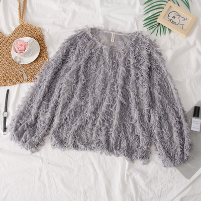 Bluza de dama eleganta model nou cu decolteu O in mai multe culori