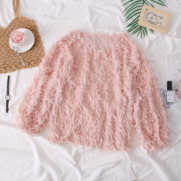 Bluza de dama eleganta model nou cu decolteu O in mai multe culori