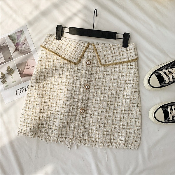 Fusta de dama moderna in carouri in mai multe culori