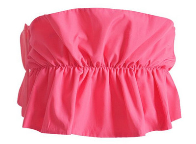 Bustiera scurta de dama cu cravate in mai multe culori