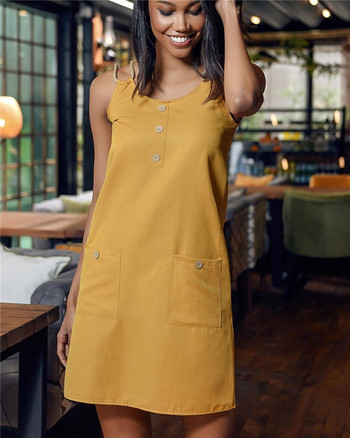 Rochie casual de dama cu buzunare in trei culori