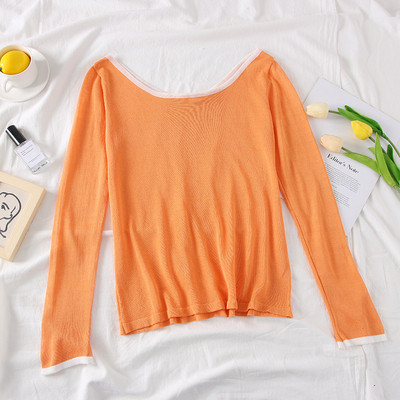 Bluză casual de damă cu mâneci lungi - mai multe culori