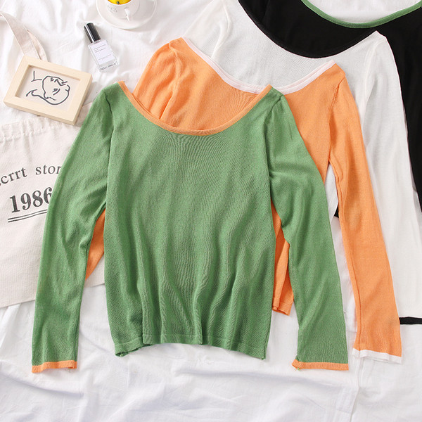 Bluză casual de damă cu mâneci lungi - mai multe culori