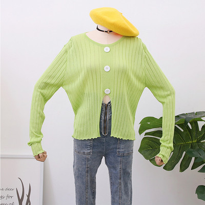 Bluză de damă modernă cu mâneci lungi și nasturi - mai multe culori