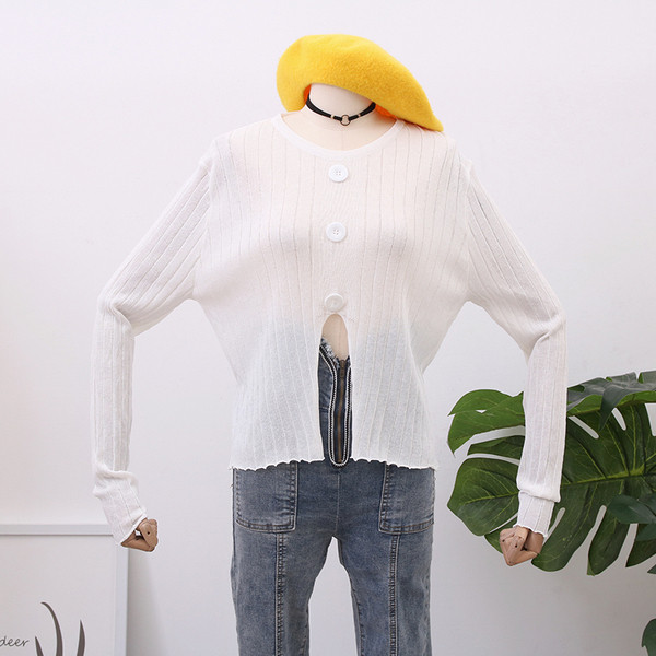 Bluză de damă modernă cu mâneci lungi și nasturi - mai multe culori