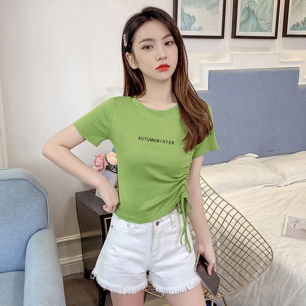 Tricou casual dama in doua culori cu cravate