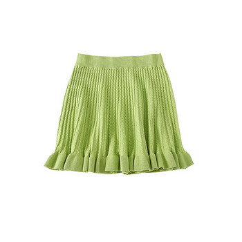 Нов модел дамска пола в кафяв,черен и зелен цвят