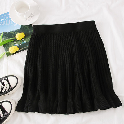 Нов модел дамска пола в кафяв,черен и зелен цвят