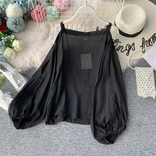 Cămașă modernă de damă cu bretele în mai multe culori