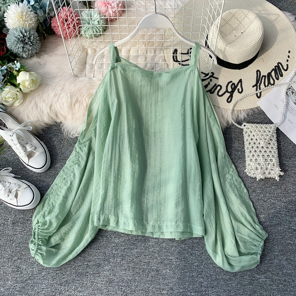 Cămașă modernă de damă cu bretele în mai multe culori