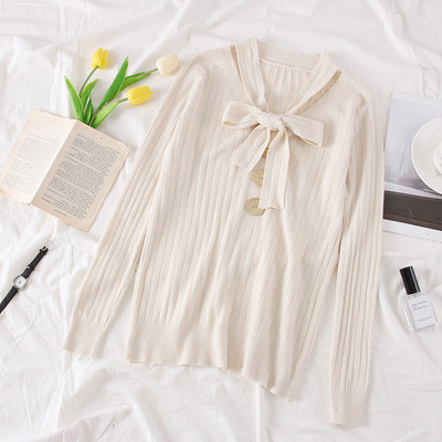 Bluza de dama model nou cu decolteu in V si sireturi - mai multe culori