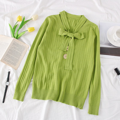 Bluza de dama model nou cu decolteu in V si sireturi - mai multe culori