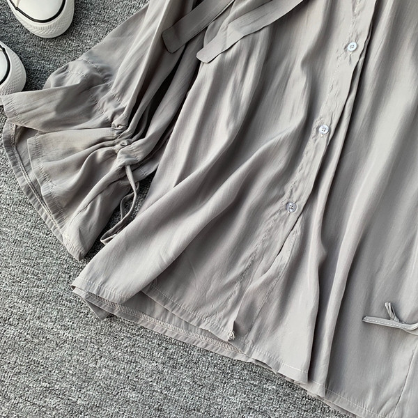 Cămașă de damă cu panglică în diferite culori