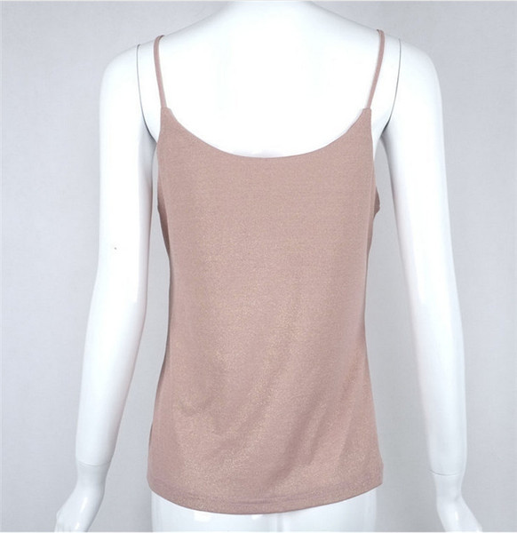 Maieu elegant de damă, cu bretele subțiri, în culoarea roz