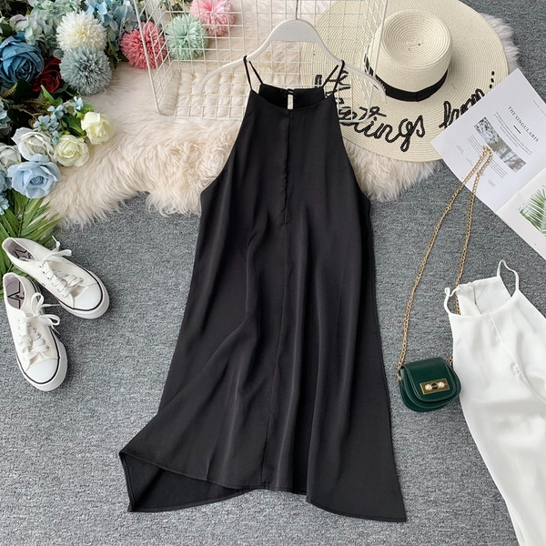 Rochie de dama cu bretele subtiri in patru culori