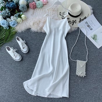 Rochie de dama cu bretele subtiri in mai multe culori