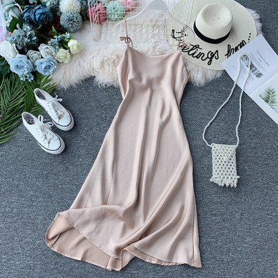 Rochie de dama cu bretele subtiri in mai multe culori