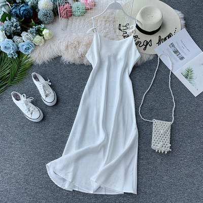 Rochie de dama cu bretele subtiri in mai multe culori