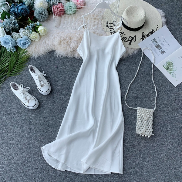 Rochie de dama cu bretele subtiri in mai multe culori