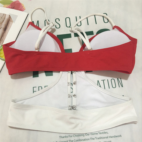 Μοντέρνο μαγιό  μπικίνι  σε κόκκινο και πράσινο χρώμα