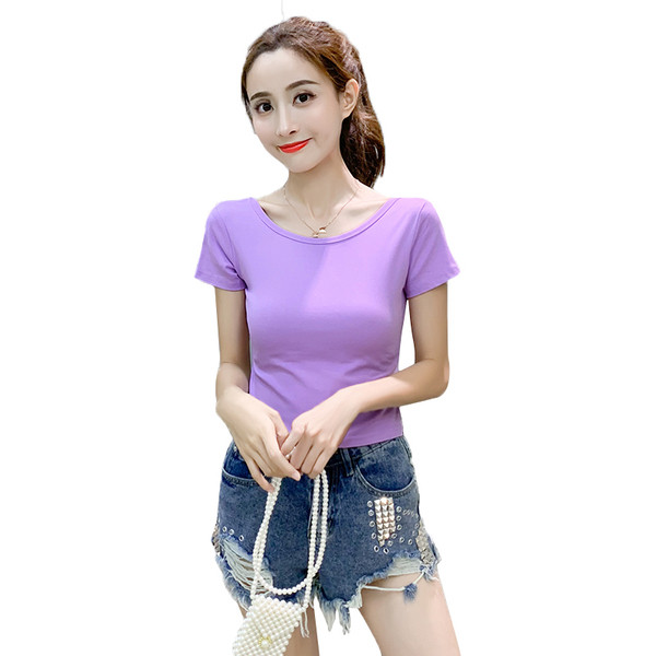 Tricou de dama modern in doua culori cu panglica