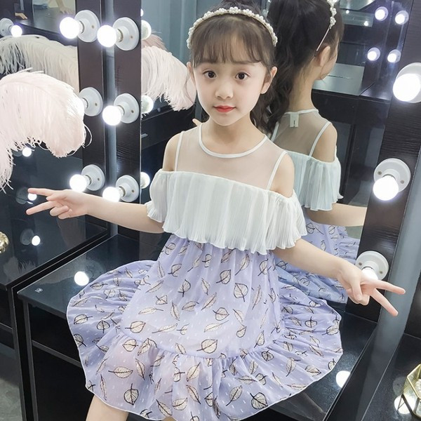 Rochie eleganta pentru copii cu decolteu O in doua culori