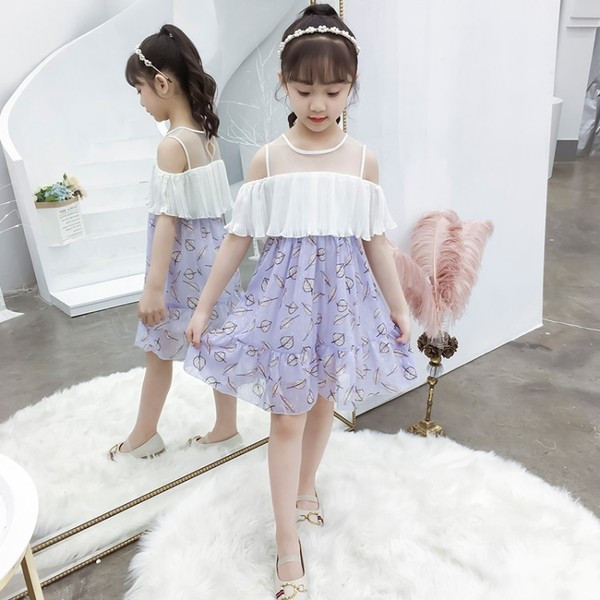 Rochie eleganta pentru copii cu decolteu O in doua culori