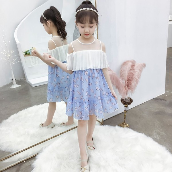 Rochie eleganta pentru copii cu decolteu O in doua culori