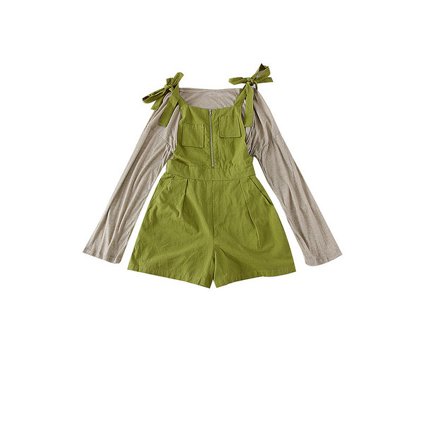 Set salopeta de dama modern + bluza