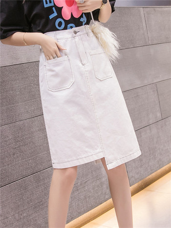 Fusta de dama moderna asimetrica cu talie inalta in trei culori