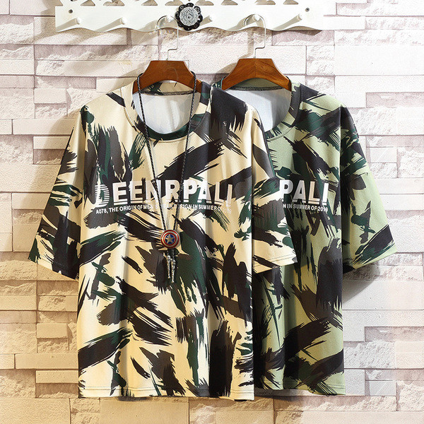 Актуална мъжка тениска в два цвята с надпис