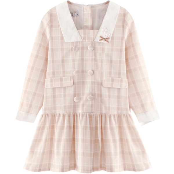 Rochie modernă pentru copii pentru fete cu mâneci lungi