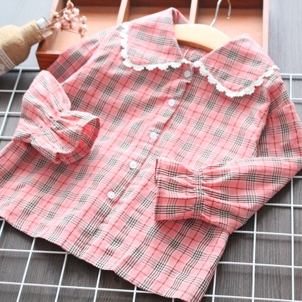 Camasa de dama in carouri stil nou model pentru fete