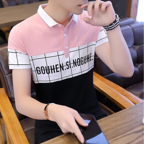 Tricou bărbătesc actual în patru culori cu inscripții