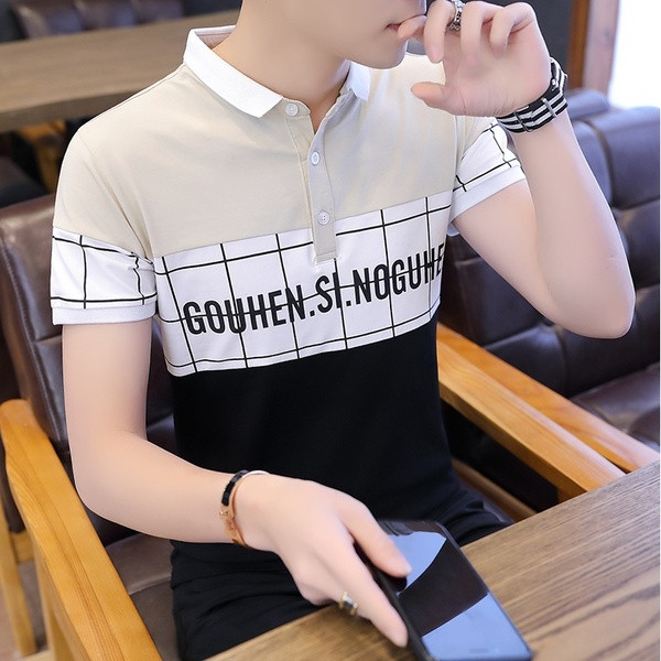 Tricou bărbătesc actual în patru culori cu inscripții