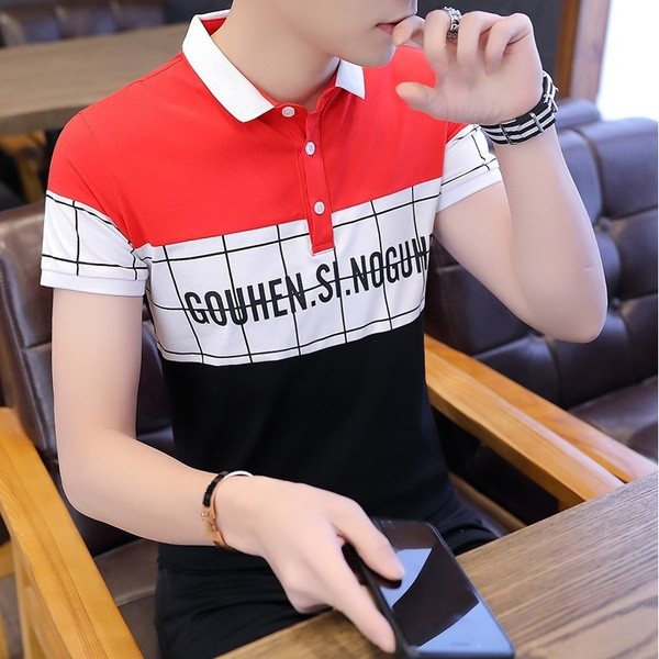 Tricou bărbătesc actual în patru culori cu inscripții