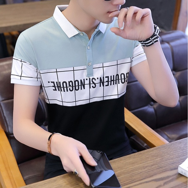 Tricou bărbătesc actual în patru culori cu inscripții