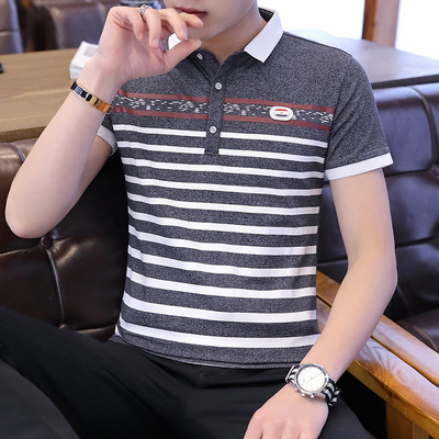 Tricou modern pentru bărbați în patru culori cu nasturi