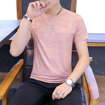 Tricou casual barbatesc in mai multe culori cu inscriptie