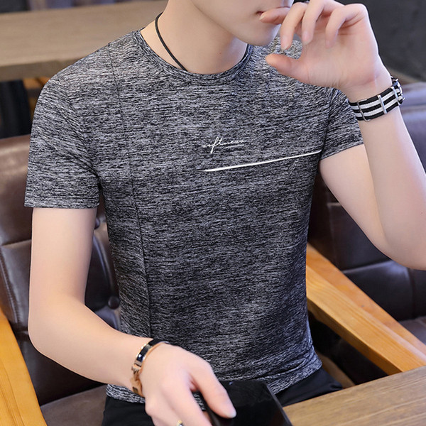 Tricou casual barbatesc in mai multe culori cu inscriptie