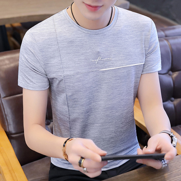 Tricou casual barbatesc in mai multe culori cu inscriptie