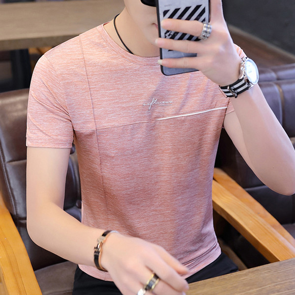 Tricou casual barbatesc in mai multe culori cu inscriptie