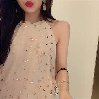 Rochie de dama actuala - model drept cu paiete